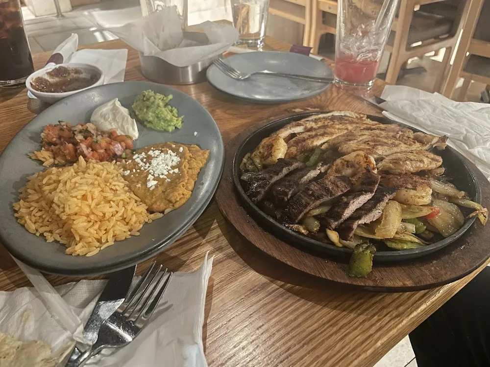 Chicken Steak and Shrimp Fajitas